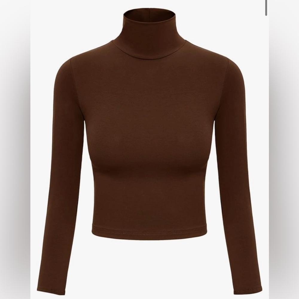 Free People Cropped, Long sleeve Turtleneck